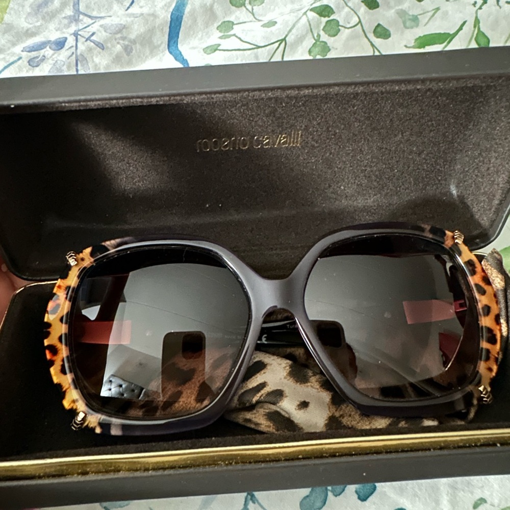 Roberto Cavalli Leopard Sunglasses